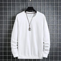 Aflczyu Men’s Tatting Sweatshirt - O-Neck, Full Sleeve, Solid Pattern, Regular Fit, Casual Style, Standard Thickness, Spring & Autumn Wear